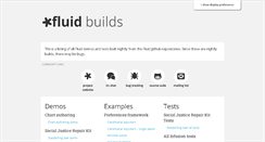 Desktop Screenshot of build.fluidproject.org