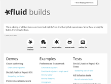 Tablet Screenshot of build.fluidproject.org