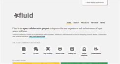 Desktop Screenshot of fluidproject.org